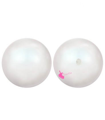 Perle Mezzo Foro Swarovski® 5818 8 mm Crystal Pearlescent White Pearl (10 pezzi)