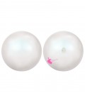 Perle Mezzo Foro SW 5818 10 mm Crystal Pearlescent White Pearl (10 pezzi)