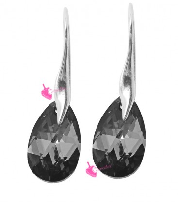 Orecchini Goccia Swarovski Crystal Silver Night (Esempio Bijoux)