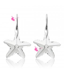 Orecchini con Ciondolo Swarovski Starfish Crystal (Esempio Bijoux)