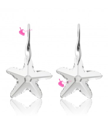 Orecchini con Ciondolo Swarovski Starfish Crystal (Esempio Bijoux)