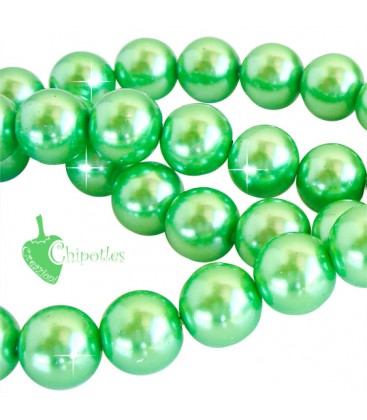 Perle 10 mm Vetro Cerato colore Verde Chiaro (20 pezzi)