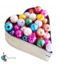 Perle 8 mm Acrilico colore Vari Colori (100 pezzi)