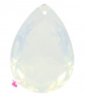 Pendente Goccia Resina 25x18 mm White Opal