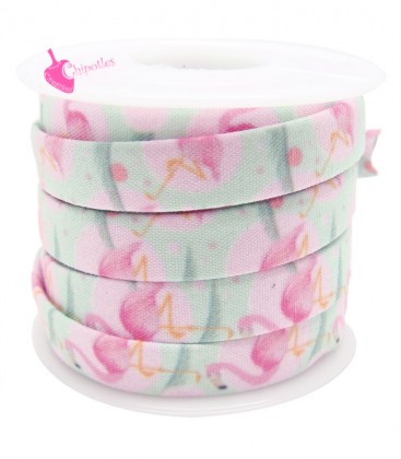 Cordoncino Piatto 10 mm Fenicottero Rosa