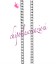Catena Groumette 4x3 mm Alluminio color Argento (1 metro)