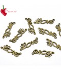 Charm Scritta Love 33x10 mm colore Bronzo Antico