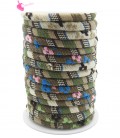 Cordoncino Tondo Etnico 6,5 mm Multicolor Beige