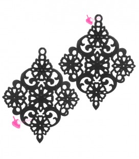 Filigrana Boho Chic 30x24 mm Nera