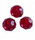 Perle Rondelle Mezzo Cristallo 10 mm Rosso