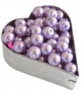 Perle 8 mm Vetro Cerato color Malva Economiche (100 pezzi)