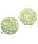 Ciondolo Medaglia 18 mm Oro Opaco e Turchese (2 pezzi)