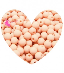 Perle Acrilico Opache 6 mm Peach Blush (100 pezzi)