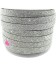 Cordoncino Piatto Glitter 10x2,3 mm Effetto Paillettes Grigio Chiaro (50 cm)