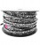 Cordoncino Piatto Glitter 5x2,6 mm Effetto Paillettes Argento (1 metro)