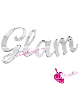 Ciondolo Connettore Grande Glam 104x48 mm Plexiglass Specchiato Vari Colori