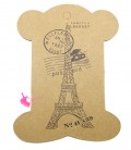 Espositore Rocchetto Cartoncino con Torre Eiffel 105x78 mm