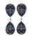 Kit Orecchini Goccia Graphite (Esempio Bijoux)