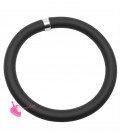 Base Bracciale per Charm Pvc Nero 8 mm