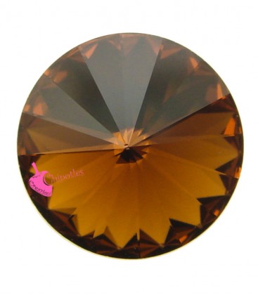 Rivoli Swarovski® 1122 12 mm Smoked Topaz