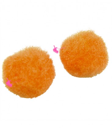 Pon Pon 8 mm Arancione Chiaro (20 pezzi)