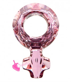 Female Symbol FS Swarovski® 4876 18x11,5 mm Crystal Antique Pink