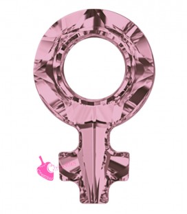 Swarovski® Female Symbol FS 4876 18x11,5 mm Crystal Antique Pink