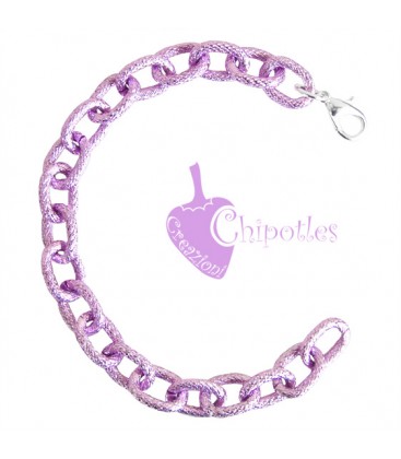 Base Bracciale Malva Mauve 14x10 mm Alluminio