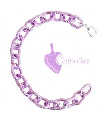 Base Bracciale Malva Mauve 14x10 mm Alluminio