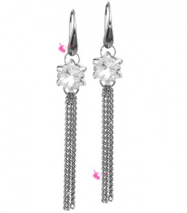 Kit Bijoux Orecchini Pendenti con SWAROVSKI® Edelweiss Crystal