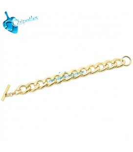 Base Bracciale Groumette Grande 20x15x4 mm Alluminio color Oro