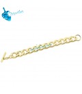 Base Bracciale Groumette Grande 20x15x4 mm Alluminio color Oro