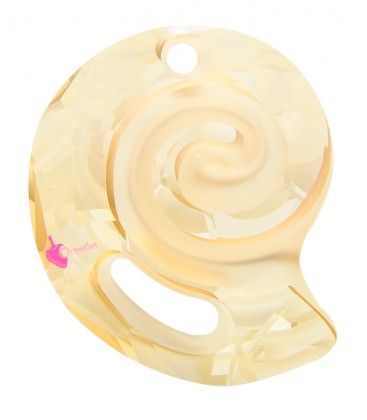 Ciondolo Sea Snail PF Swarovski® 6731 28 mm Crystal Golden Shadow