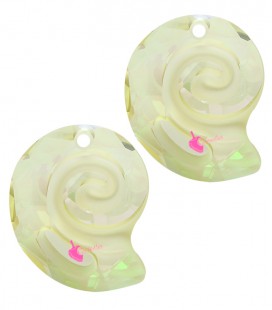 Ciondolo Sea Snail PF Swarovski® 6731 14 mm Crystal Luminous Green