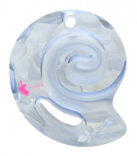 Ciondolo Sea Snail PF Swarovski® 6731 28 mm Crystal Blue Shade