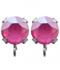 Base Orecchini a Perno con Swarovski SS39 Crystal Peony Pink