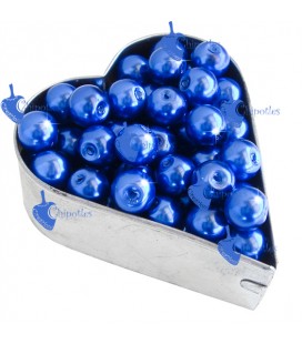 Perle 8 mm Vetro Cerato colore Blu