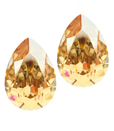 Goccia Swarovski® 4320 14x10 mm Crystal Golden Shadow