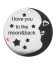 Ciondolo Medaglia "I Love You to the Moon and Back" 25 mm Acciaio Inossidabile