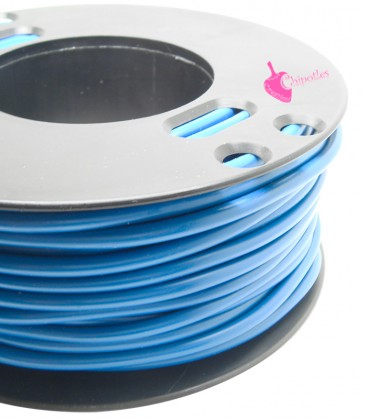 Cordoncino PVC 4 mm Forato colore Capri Blu (1 metro)