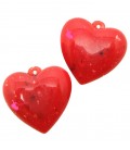 Ciondolo Cuore 30x32 mm Rosso Resina