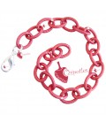 Base Bracciale 13x9 mm Alluminio Rosso