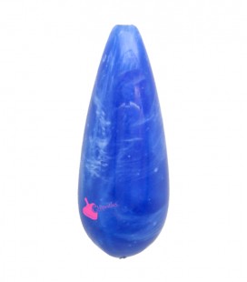 Perla Goccia con Foro Passante 34x13 mm Resina colore Blu