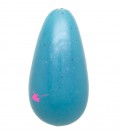 Perla Goccia con Foro Passante 34x18 mm Resina colore Blu Ceruleo