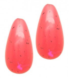 Perla Goccia con Foro Passante 26x14 mm Resina colore Rosa