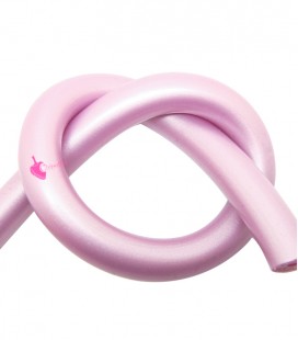 Cordoncino PVC 8 mm Forato colore Rosa Metallizzato