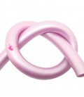 Cordoncino PVC 8 mm Forato colore Rosa Metallizzato