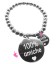 Bracciale Palline con Medaglia 100% Amiche Acciaio Inox