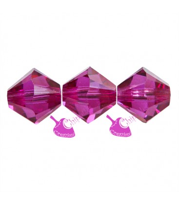 Biconi Swarovski® 5328 6 mm Fuchsia