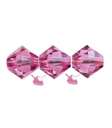 Biconi Swarovski® 5328 6 mm Rose 209